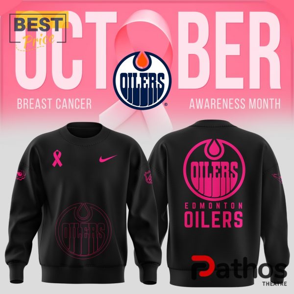 Edmonton Oilers Breast Cancer Awareness Month Hoodie