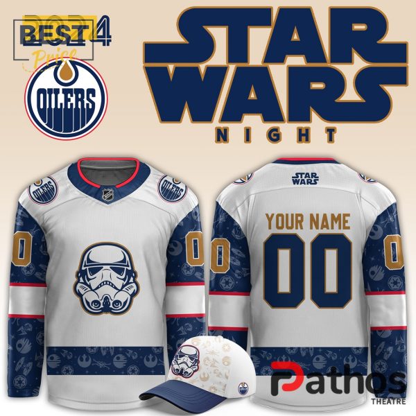 Edmonton Oilers x Star Wars Night Custom Hockey Jersey