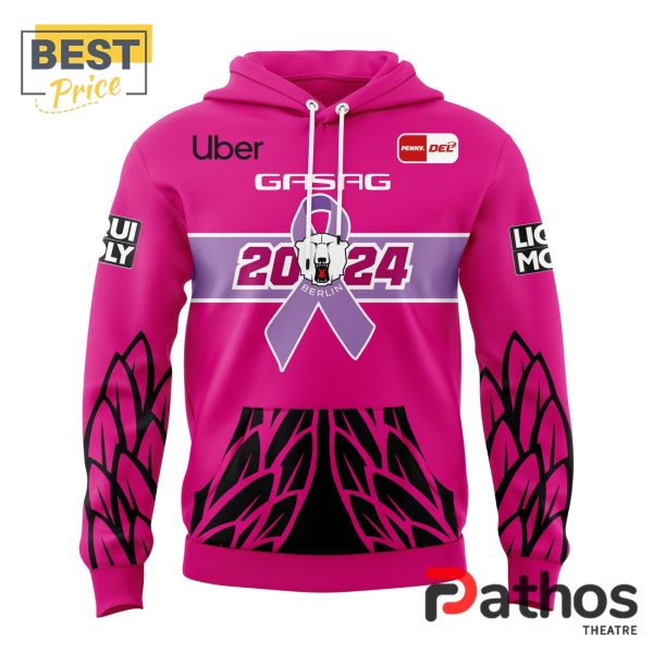 Eisbären Berlin 2024 Breast Cancer Awareness Pink Hoodie