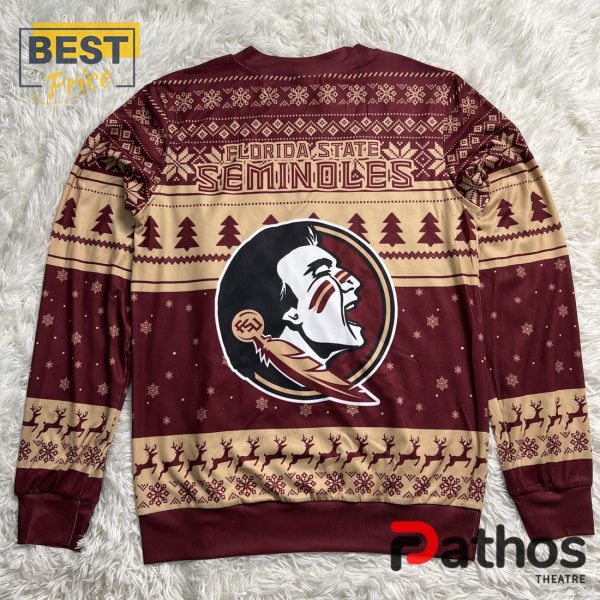 Florida State Seminoles x Grinch 2024 Christmas Ugly Sweater