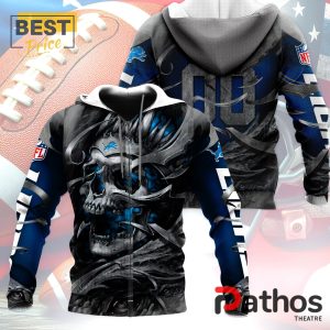 personalized detroit lions nfl skull design hoodie 4 e71RM