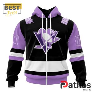 nhl pittsburgh penguins home in lavender hockey fight cancer hoodie 2 oeNVH