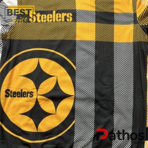 pittsburgh steelers 2024 plaid crew neck ugly sweater 4 Ckgbl