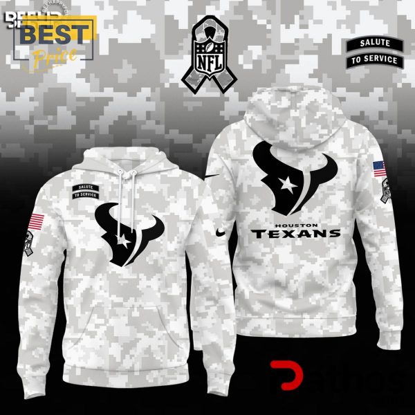 Houston Texans Camo 2024 Salute to Service Hoodie, Jogger, Cap