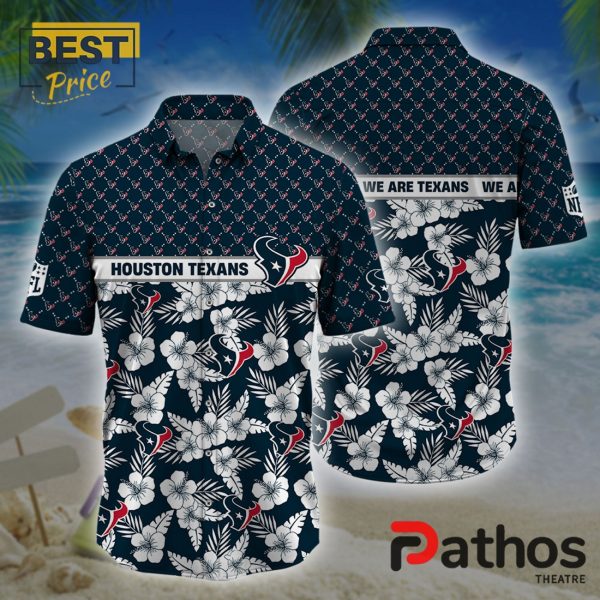 Houston Texans NFL Palm Leaves Hawaiian Shirt