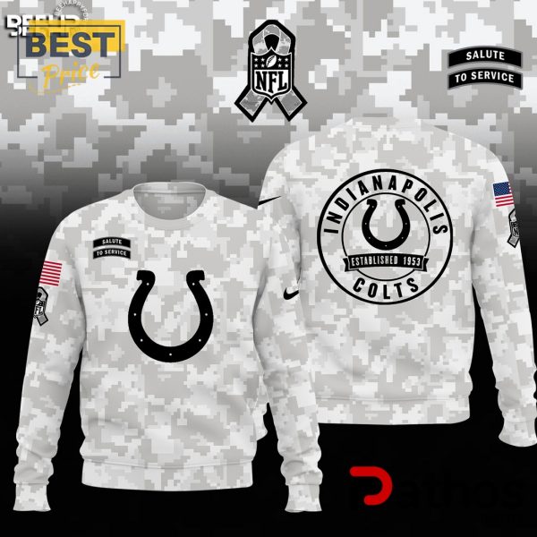 Indianapolis Colts Camo 2024 Salute to Service Hoodie