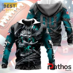 personalized philadelphia eagles nfl skull design hoodie 4 UTHWZ