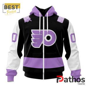 nhl philadelphia flyers home in lavender hockey fight cancer hoodie 2 aF5Gr