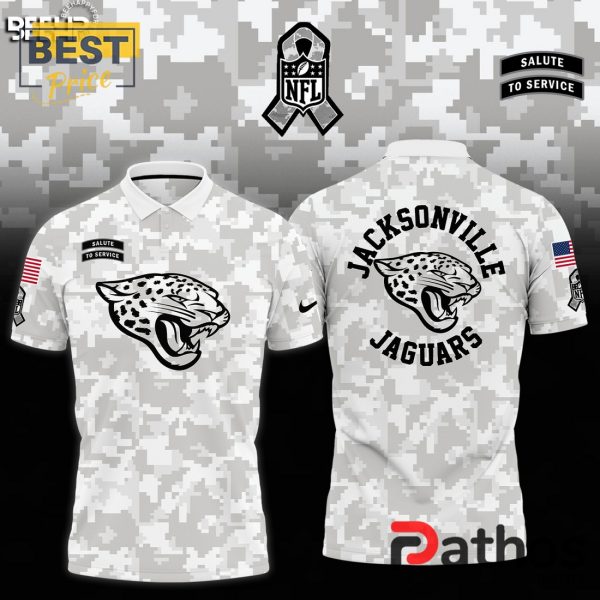 Jacksonville Jaguars Camo 2024 Salute to Service Polo Shirt