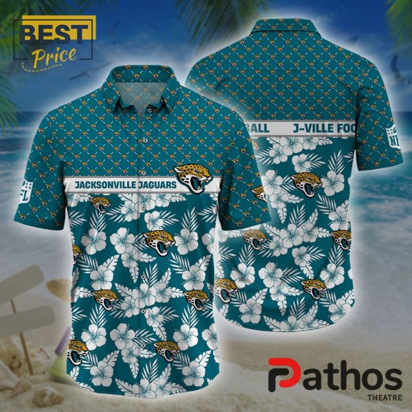 Jacksonville Jaguars NFL Palm Leaves Hawaiian Shirt