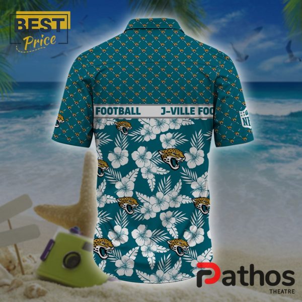 Jacksonville Jaguars NFL Palm Leaves Hawaiian Shirt