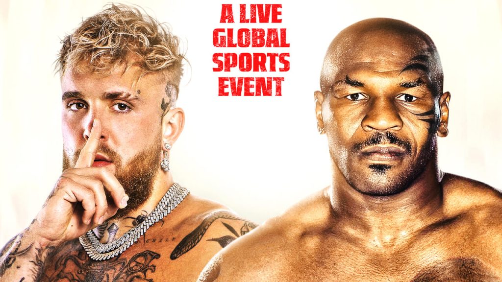 jae paul vs mike tyson live and exlcusive on netflix in july 2024