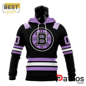 nhl boston bruins home in lavender hockey fight cancer hoodie 4 XPywf