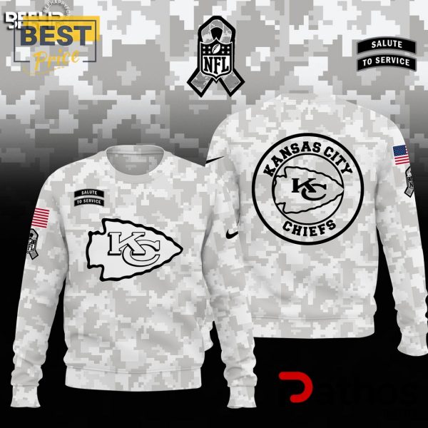 Kansas City Chiefs Camo 2024 Salute to Service Hoodie