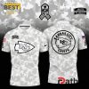 Kansas City Chiefs Camo 2024 Salute to Service Polo Shirt