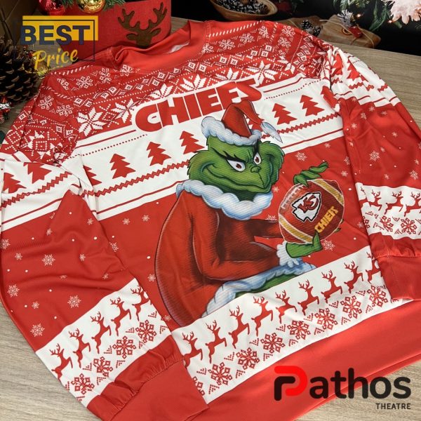 Kansas City Chiefs x Grinch 2024 Christmas Sweater