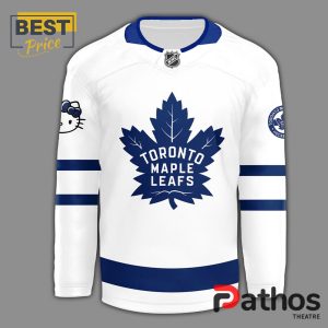 toronto maple leafs x hello kitty 50th anniversary white hockey jersey 2 yfBv7