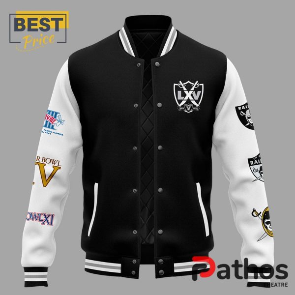 Las Vegas Raiders Alumni 3X Super Bowl Baseball Jacket