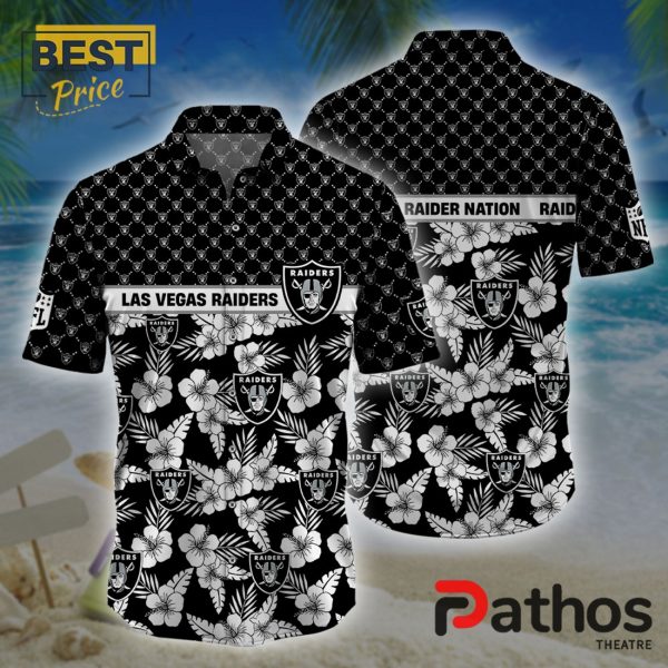 Las Vegas Raiders NFL Palm Leaves Hawaiian Shirt