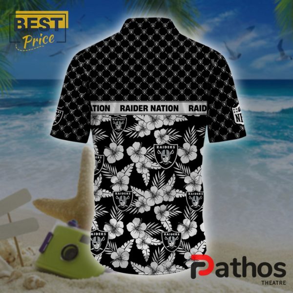 Las Vegas Raiders NFL Palm Leaves Hawaiian Shirt