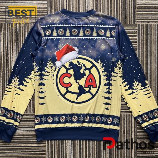 LIGA MX Club America Christmas Gifts Ugly Sweater