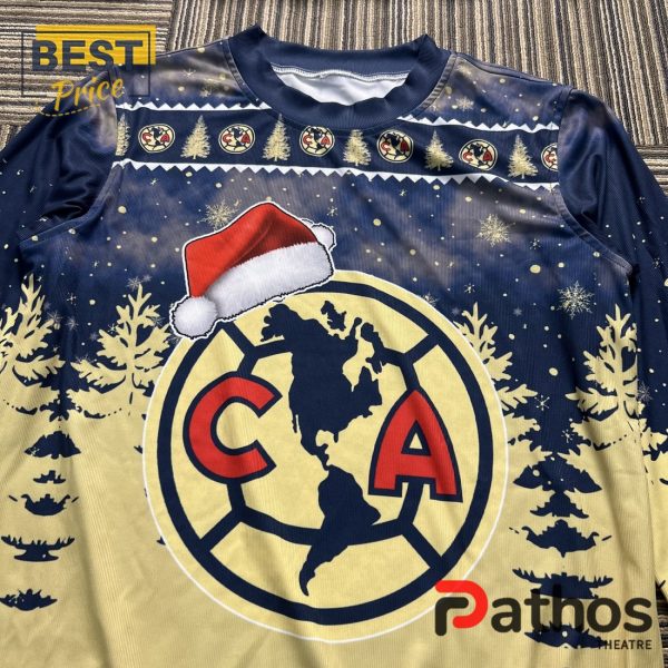 LIGA MX Club America Christmas Gifts Ugly Sweater