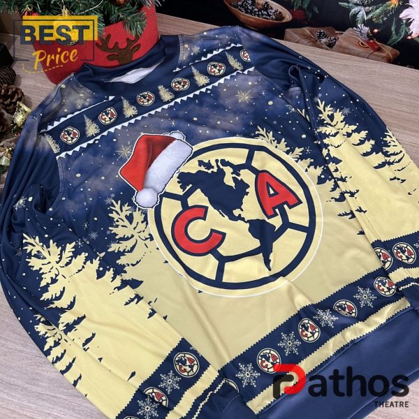 LIGA MX Club America Christmas Gifts Ugly Sweater