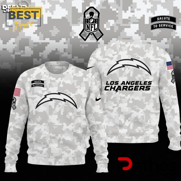 Los Angeles Chargers Camo 2024 Salute to Service Hoodie