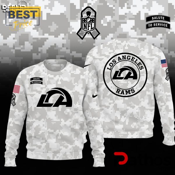 Los Angeles Rams Camo 2024 Salute to Service Hoodie