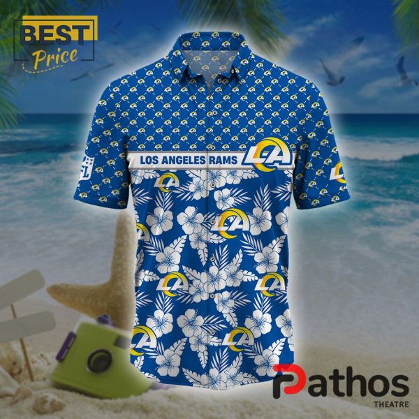 Los Angeles Rams NFL Palm Leaves Hawaiian Shirt