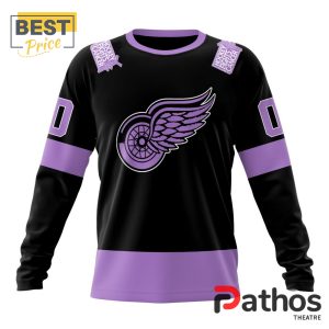 nhl detroit red wings home in lavender hockey fight cancer hoodie 6 cfYX2