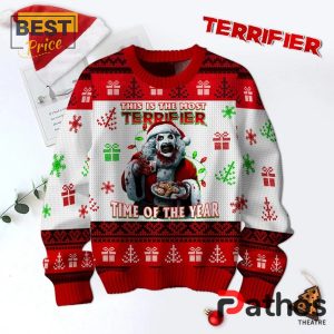 terrifier time of the year red christmas ugly sweater 2 rnolX