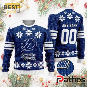 nhl tampa bay lightning custom ugly sweater for christmas 2 mQW2v