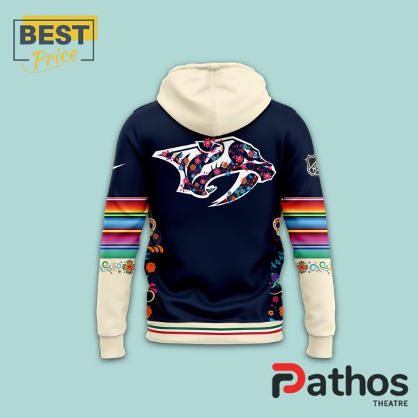 Nashville Predators NHL Dia De Los Muertos Hoodie