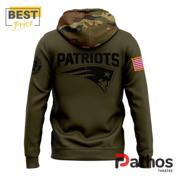 New England Patriots 2024 Camo Salute to Service Hoodie