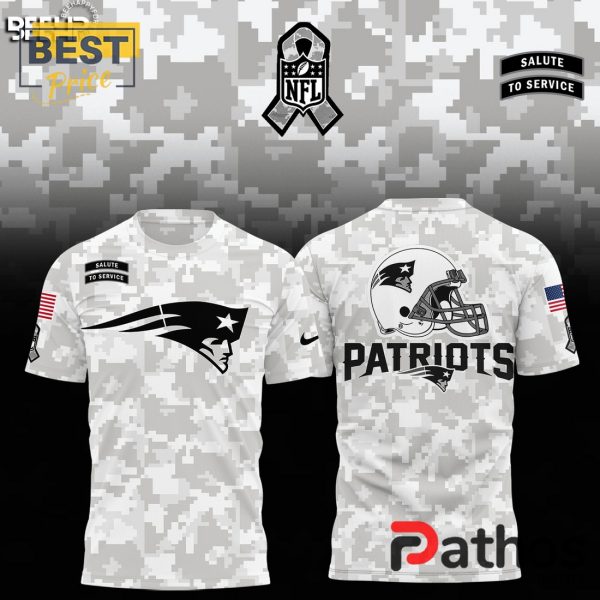 New England Patriots Camo 2024 Salute to Service Hoodie