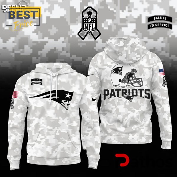 New England Patriots Camo 2024 Salute to Service Hoodie, Jogger, Cap