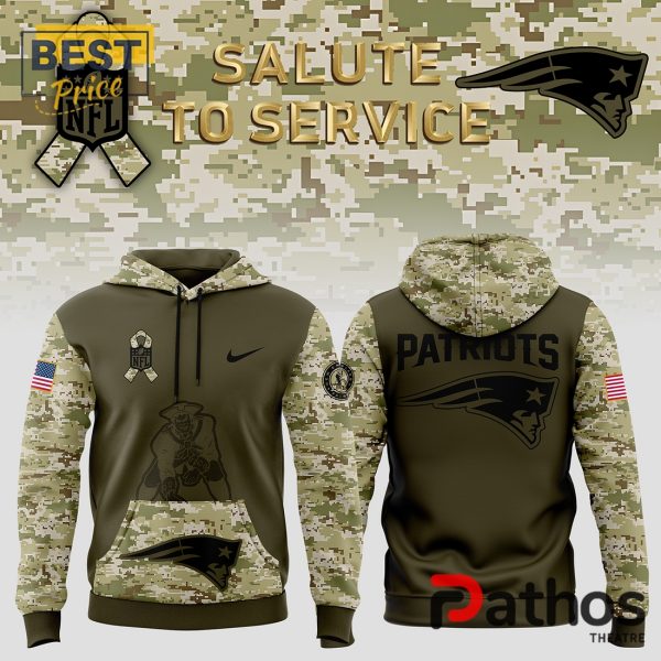 New England Patriots Special 2024 Salute to Service Hoodie