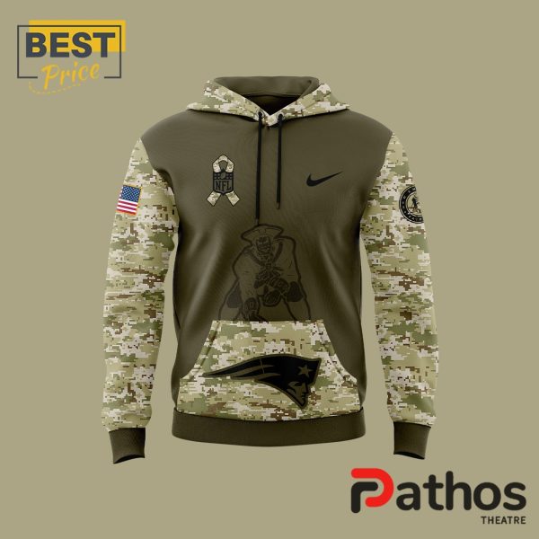 New England Patriots Special 2024 Salute to Service Hoodie