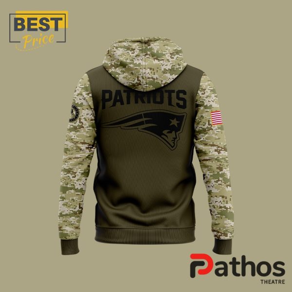 New England Patriots Special 2024 Salute to Service Hoodie