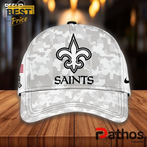 New Orleans Saints Camo 2024 Salute to Service Hoodie, Jogger, Cap