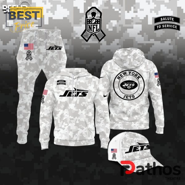 New York Jets Camo 2024 Salute to Service Hoodie, Jogger, Cap