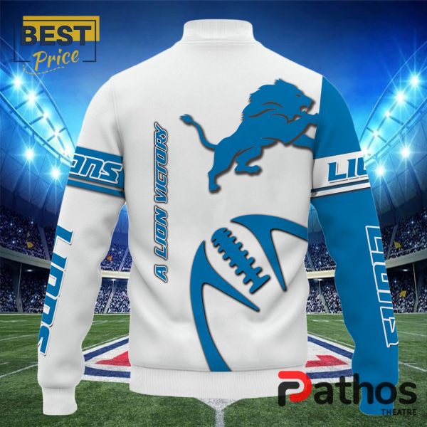 NFL Detroit Lions Team Baseball Jacket