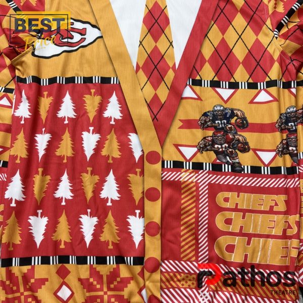 NFL Kansas City Chiefs Cardigan Ugly Sweater