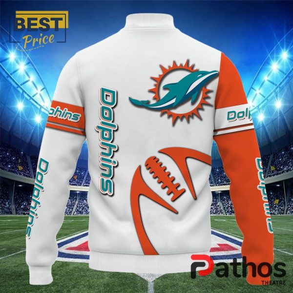 NFL Miami Dolphins Team Baseball Jacket