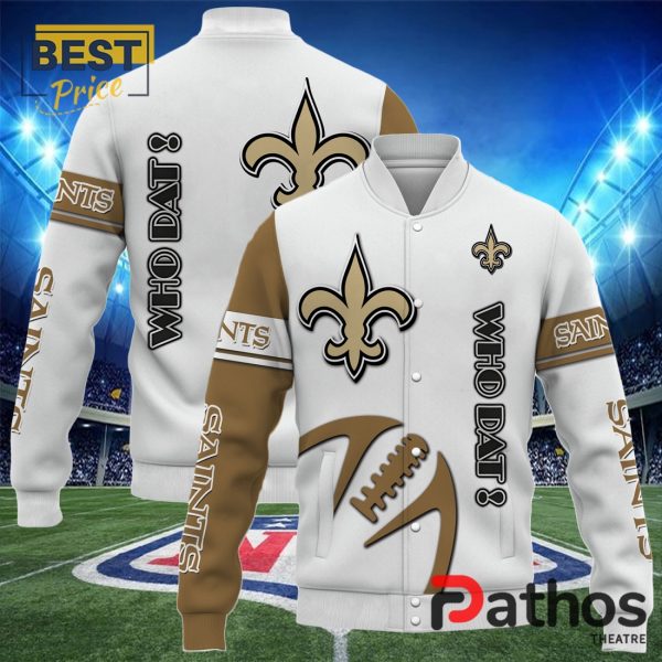 NFL New Orleans Saints Team Baseball Jacket