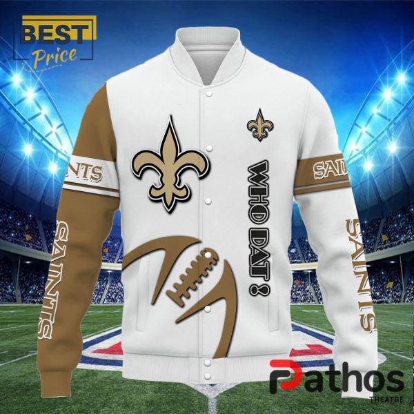 NFL New Orleans Saints Team Baseball Jacket