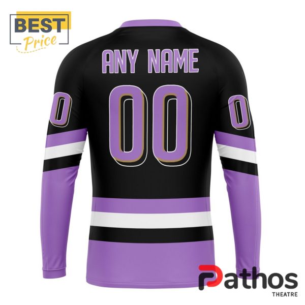 NHL Anaheim Ducks Home In Lavender Hockey Fight Cancer Hoodie