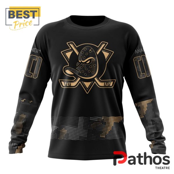 NHL Anaheim Ducks Military Appreciation Design Hoodie