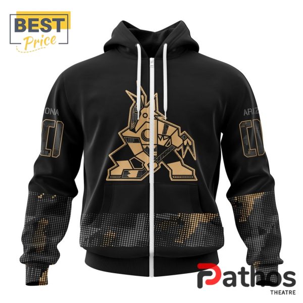 NHL Arizona Coyotes Military Appreciation Design Hoodie